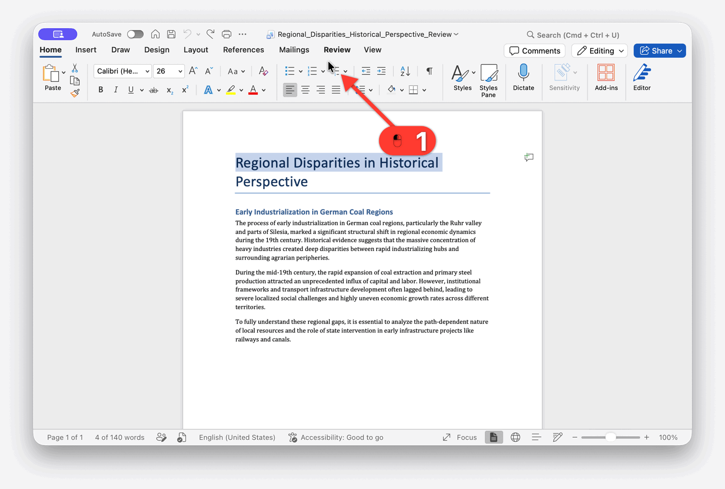 Animated step-by-step guide: Microsoft Word Document Review Workflow